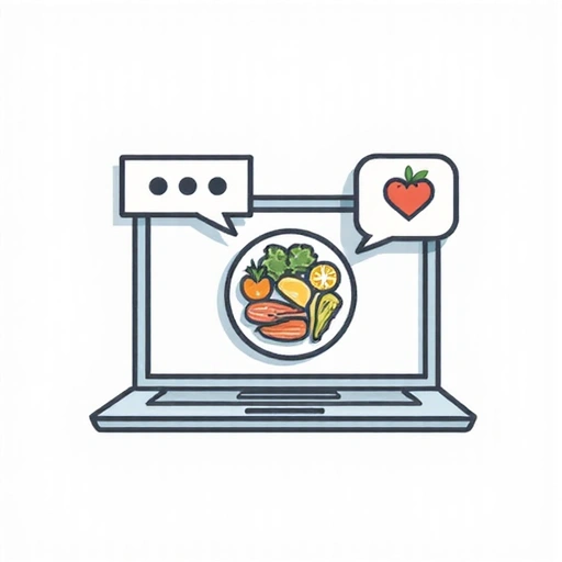 Icono de consulta nutricional online