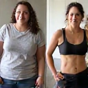 Foto de María García antes y después del programa NutriVida MX